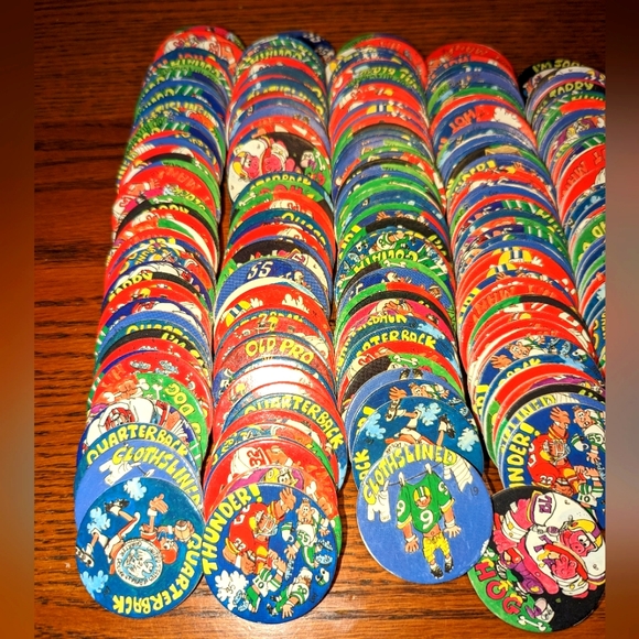 Lot Of 350+ Vintage POG Collection of 90s Football POGS Nostalgia - Picture 4 of 7